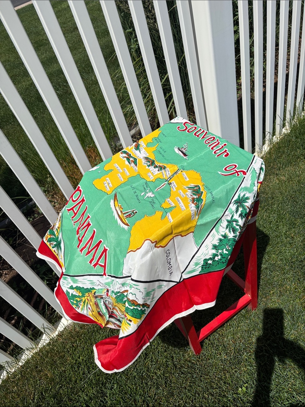 Isabella Fiore Leather Stiched Lrge Satchel, Vintage Panama Scarf, Gorgeous - Picture 10 of 11